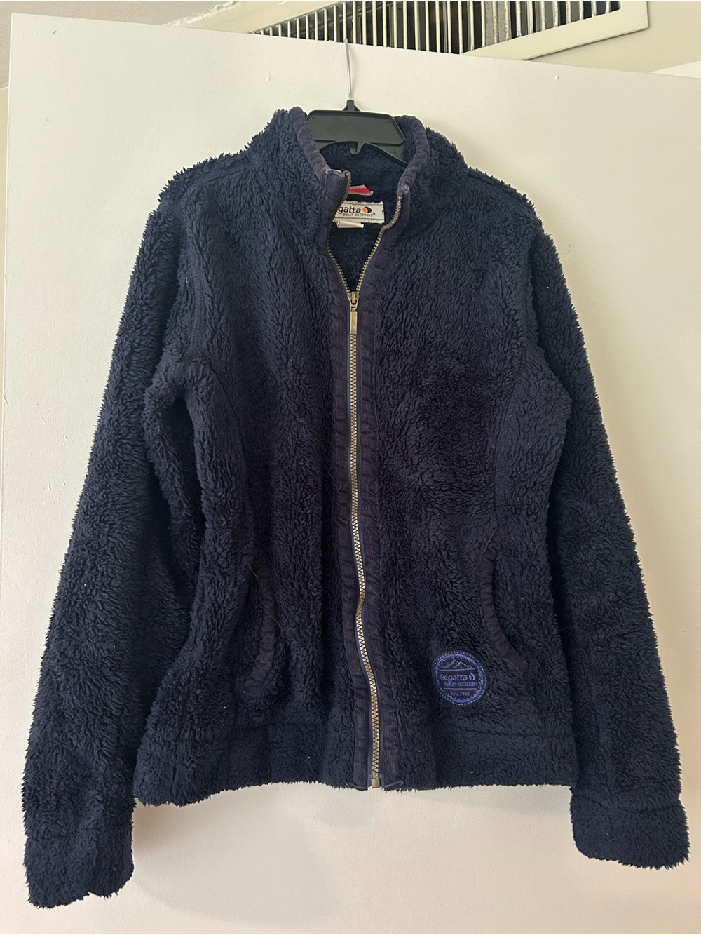 Patagonia Navy Plush Full-Zip Puffer Jacket